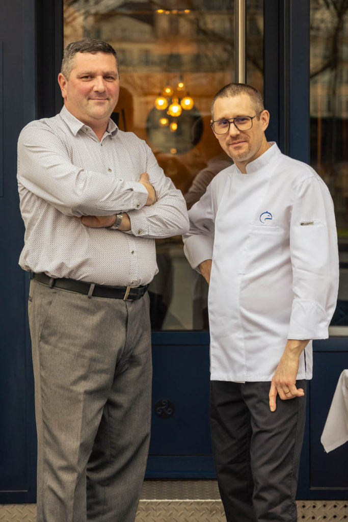 Le Chef et le Sommelier du Restaurant Le Vent d'Armor à Paris